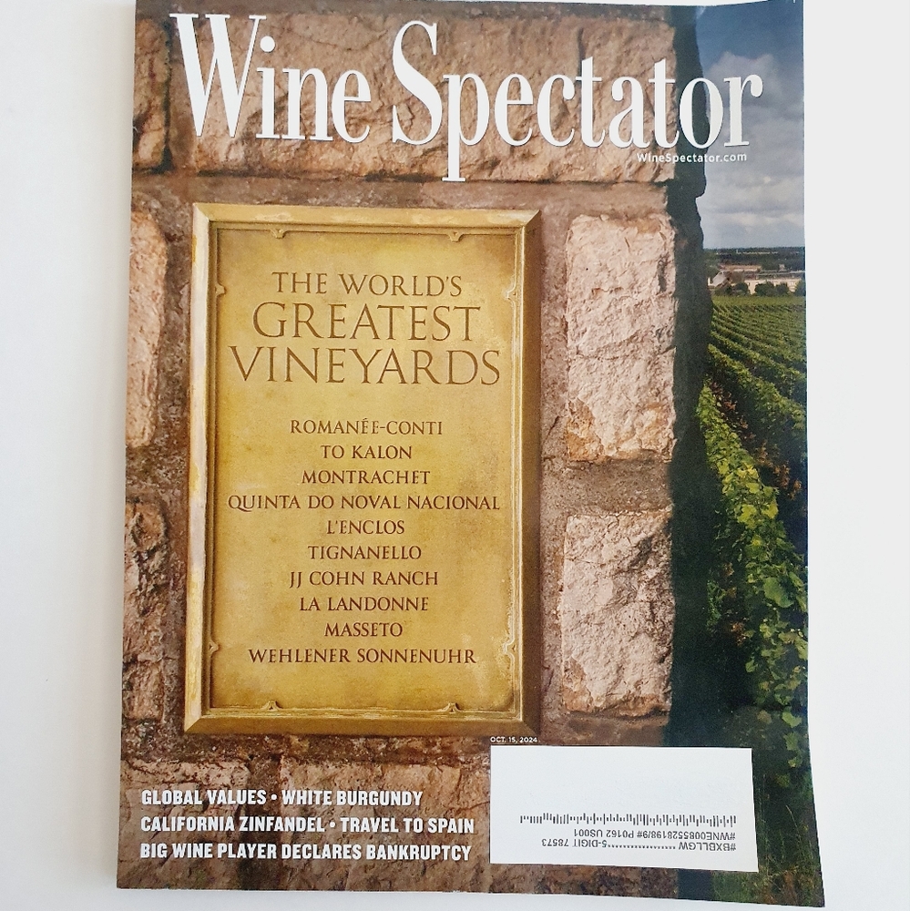 Wine Spectator Magazine October 15, 2024 The World's Greatest Vineyards